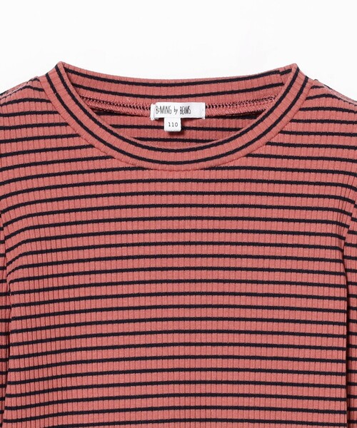 B:MING by BEAMS（ビーミングバイビームス）の「テレコ ボーダー パフスリーブ プルオーバー（100～140cm）（Tシャツ/カットソー・キッズ・グリーン/レッド系その他2・100/110/120/130/140）」の18枚目の写真