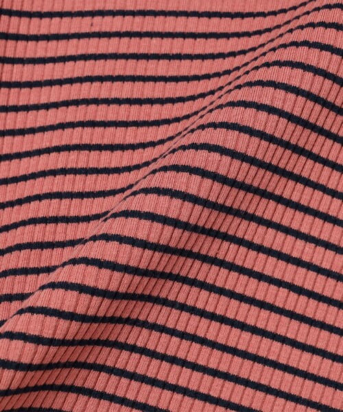 B:MING by BEAMS（ビーミングバイビームス）の「テレコ ボーダー パフスリーブ プルオーバー（100～140cm）（Tシャツ/カットソー・キッズ・グリーン/レッド系その他2・100/110/120/130/140）」の21枚目の写真