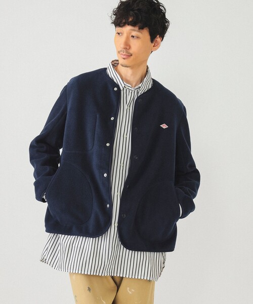 DANTON（ダントン）の「DANTON / 別注 フリース ジャケット 24FW（ブルゾン・メンズ・ブラック/オリーブ/ネイビー・SMALL/MEDIUM/LARGE/X-LARGE）」の11枚目の写真