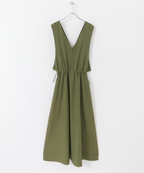 ITEMS URBANRESEARCH（アイテムズ アーバンリサーチ）の「ストレッチジャンパースカート（ワンピース・レディース・ブラック/カーキ・FREE）」の9枚目の写真