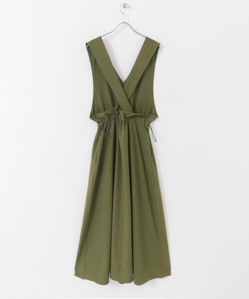 ITEMS URBANRESEARCH（アイテムズ アーバンリサーチ）の「ストレッチジャンパースカート（ワンピース・レディース・ブラック/カーキ・FREE）」の11枚目の写真