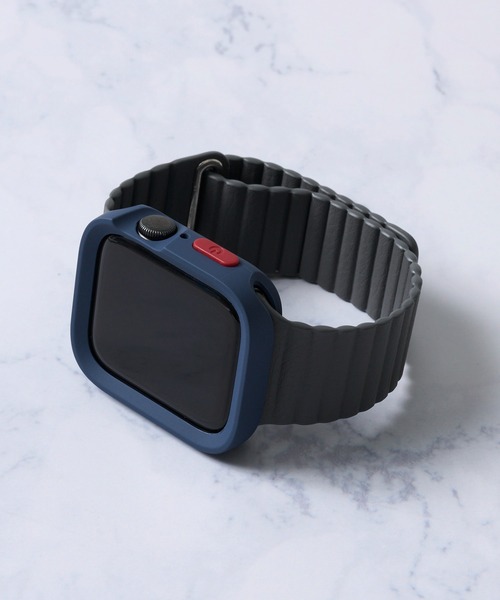 zandy（ズィーアンドワイ）の「【zandy / ズィー・アンド・ワイ】2点セット レザーループバンド スクエアソフトフレームケース（デジタル腕時計・レディース・ブラック/グレー/ベージュ/ホワイト/ブラウン・SMALL/MEDIUM）」の4枚目の写真