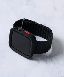 zandy（ズィーアンドワイ）の「【zandy / ズィー・アンド・ワイ】2点セット レザーループバンド スクエアソフトフレームケース（デジタル腕時計）」