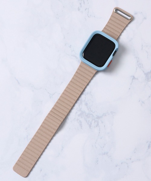 zandy（ズィーアンドワイ）の「【zandy / ズィー・アンド・ワイ】2点セット レザーループバンド スクエアソフトフレームケース（デジタル腕時計・レディース・ブラック/グレー/ベージュ/ホワイト/ブラウン・SMALL/MEDIUM）」の14枚目の写真