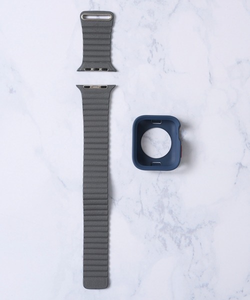 zandy（ズィーアンドワイ）の「【zandy / ズィー・アンド・ワイ】2点セット レザーループバンド スクエアソフトフレームケース（デジタル腕時計・レディース・ブラック/グレー/ベージュ/ホワイト/ブラウン・SMALL/MEDIUM）」の11枚目の写真