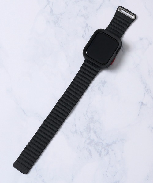 zandy（ズィーアンドワイ）の「【zandy / ズィー・アンド・ワイ】2点セット レザーループバンド スクエアソフトフレームケース（デジタル腕時計・レディース・ブラック/グレー/ベージュ/ホワイト/ブラウン・SMALL/MEDIUM）」の8枚目の写真