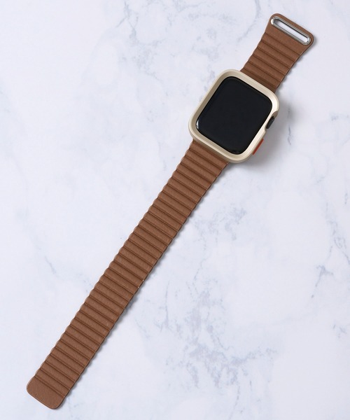 zandy（ズィーアンドワイ）の「【zandy / ズィー・アンド・ワイ】2点セット レザーループバンド スクエアソフトフレームケース（デジタル腕時計・レディース・ブラック/グレー/ベージュ/ホワイト/ブラウン・SMALL/MEDIUM）」の12枚目の写真