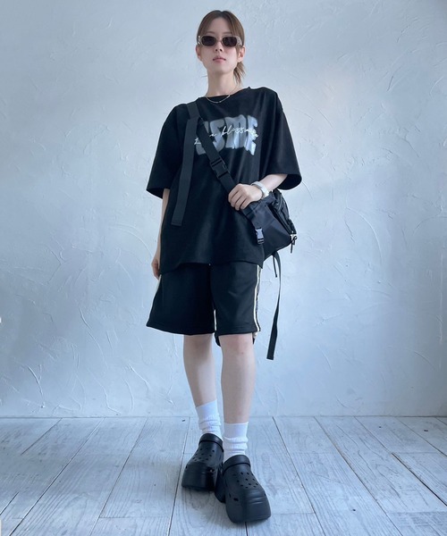 lilful(リルフル)の「ライン ハーフパンツ(その他パンツ・メンズ・ブラック/ベージュ/アイボリー・M/L)」の6枚目の写真