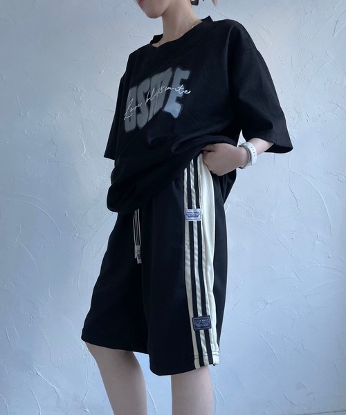 lilful(リルフル)の「ライン ハーフパンツ(その他パンツ・メンズ・ブラック/ベージュ/アイボリー・M/L)」の8枚目の写真