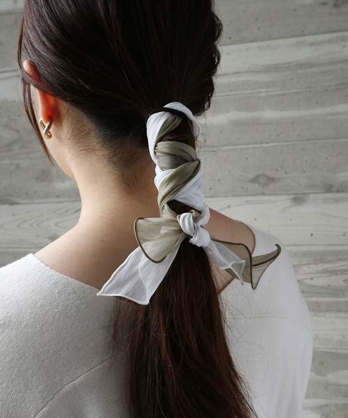 オーガンジーリボンヘアゴム いちごの天使 オーガンジーリボン ヘアゴム いちごの天使