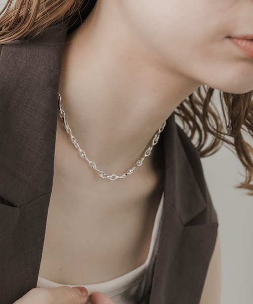 SMELLY（スメリー）の「オーバルチェーンネックレス（ネックレス・レディース・シルバー・-）」の3枚目の写真