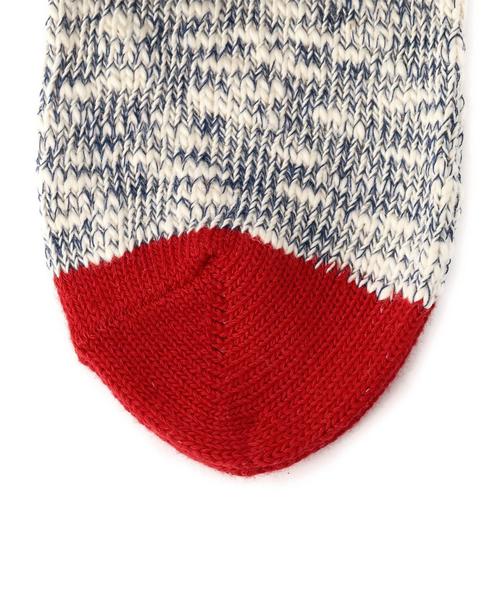 green label relaxing（グリーンレーベルリラクシング）の「【KIDS】PONY GO ROUND ラインソックス（ソックス/靴下・キッズ・オフホワイト/ネイビー・13-15c/16-18c/19-21c）」の4枚目の写真