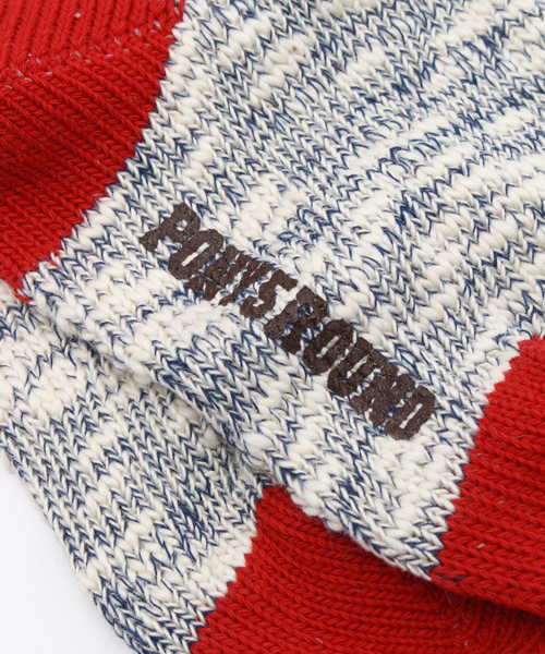 green label relaxing（グリーンレーベルリラクシング）の「【KIDS】PONY GO ROUND ラインソックス（ソックス/靴下・キッズ・オフホワイト/ネイビー・13-15c/16-18c/19-21c）」の5枚目の写真