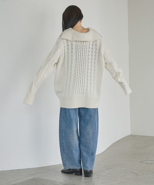 A part by（アパートバイ）の「Apbコクーンデニムパンツ≪追加3≫（デニムパンツ・レディース・ブラック/ライトブルー/ライトベージュ・MEDIUM/SMALL）」の19枚目の写真