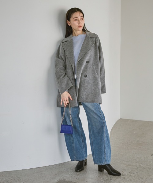 A part by（アパートバイ）の「Apbコクーンデニムパンツ≪追加3≫（デニムパンツ・レディース・ブラック/ライトブルー/ライトベージュ・MEDIUM/SMALL）」の12枚目の写真