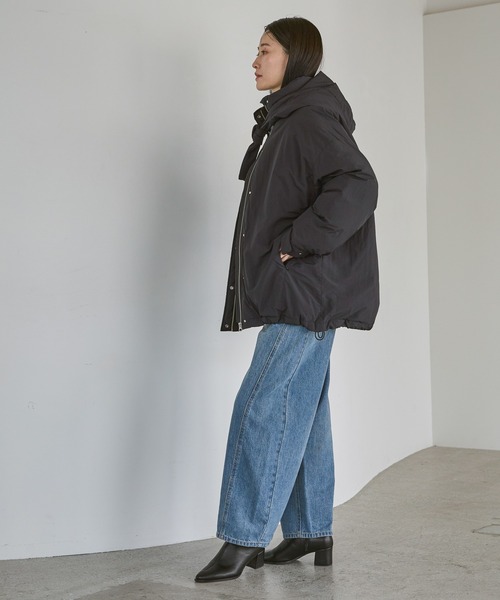 A part by（アパートバイ）の「Apbコクーンデニムパンツ≪追加3≫（デニムパンツ・レディース・ブラック/ライトブルー/ライトベージュ・MEDIUM/SMALL）」の14枚目の写真