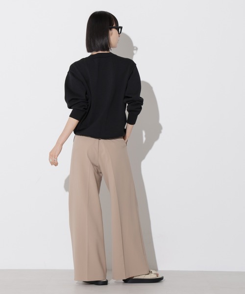 Apo(s)ture(アポスチャー)の「ARIA-001/合繊ワイドパンツ(その他パンツ・レディース・グリーン/ベージュ/チャコール/ブラック・XS/S/M/L/XL)」の9枚目の写真