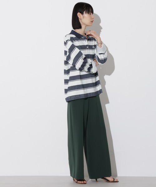 Apo(s)ture(アポスチャー)の「ARIA-001/合繊ワイドパンツ(その他パンツ・レディース・グリーン/ベージュ/チャコール/ブラック・XS/S/M/L/XL)」の21枚目の写真