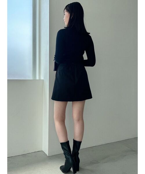 dazzlin(ダズリン)の「ヘムレースリブニットトップス(ニット/セーター・レディース・パープル/グレー/オフホワイト/ブラック/その他1/レッド・FREE)」の12枚目の写真