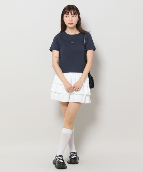 3.3 Field Trip (3.3フィールドトリップ)の「3.3 Field Trip/ロゴタイトミニT(Tシャツ/カットソー・レディース・ブラック/ホワイト/チャコール/ネイビー・FREE)」の10枚目の写真