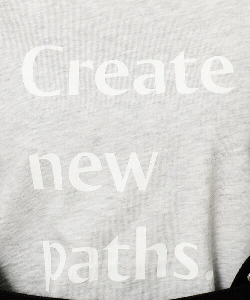 OPAQUE.CLIP（オペークドットクリップ）の「◆ロゴプリントTシャツ【洗濯機洗い可】（Tシャツ/カットソー・レディース・グレー/ライトグレー/ホワイト・00）」の19枚目の写真