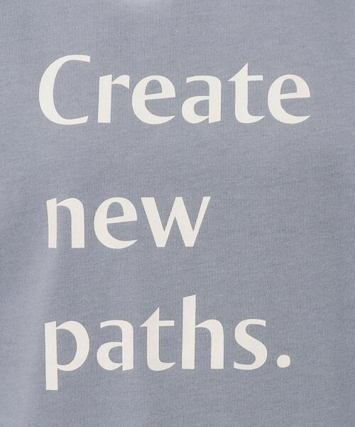 OPAQUE.CLIP（オペークドットクリップ）の「◆ロゴプリントTシャツ【洗濯機洗い可】（Tシャツ/カットソー・レディース・グレー/ライトグレー/ホワイト・00）」の5枚目の写真