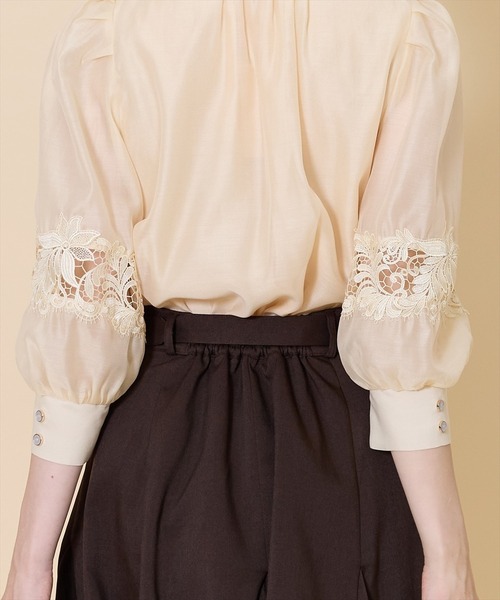 SWINGLE（スウィングル）の「デザイン接ぎフレアミニスカート（スカート・レディース・ブラウン/イエロー/ネイビー・SMALL/MEDIUM）」の15枚目の写真