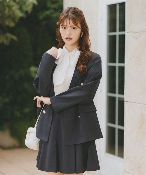 SWINGLE（スウィングル）の「デザイン接ぎフレアミニスカート（スカート・レディース・ブラウン/イエロー/ネイビー・SMALL/MEDIUM）」の8枚目の写真