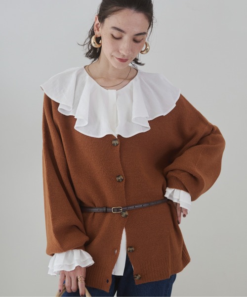 セール】オーバーサイズ Vネック カーディガン（カーディガン