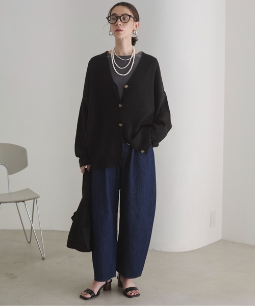 angie出品 セール】オーバーサイズ Vネック カーディガン（カーディガン
