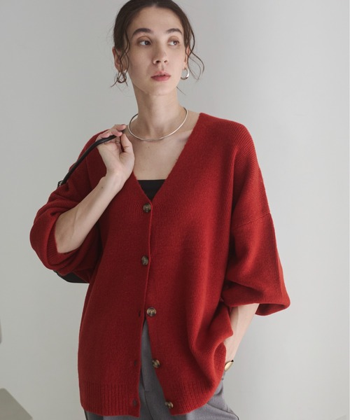 セール】オーバーサイズ Vネック カーディガン（カーディガン/ボレロ