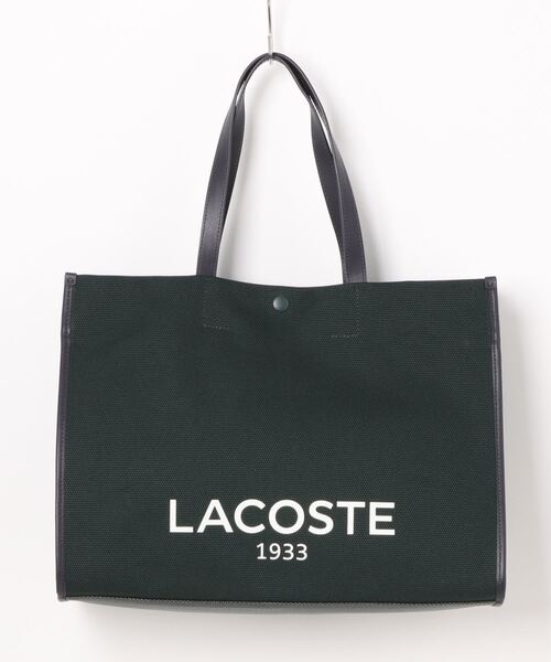LACOSTE（ラコステ）の「《LACOSTE》HERITAGE CANVAS L SHOPPING BAG（トートバッグ・レディース・ホワイト系その他/グリーン/その他・フリー）」の3枚目の写真