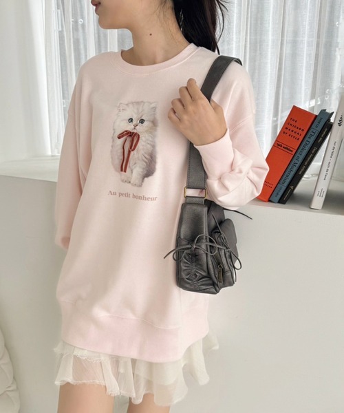 one after another NICE CLAUP（ワンアフターアナザーナイスクラップ）の「アソートスウェット（スウェット・レディース・ライトピンク/オフホワイト/チャコールグレー/杢グレー・FREE）」の16枚目の写真