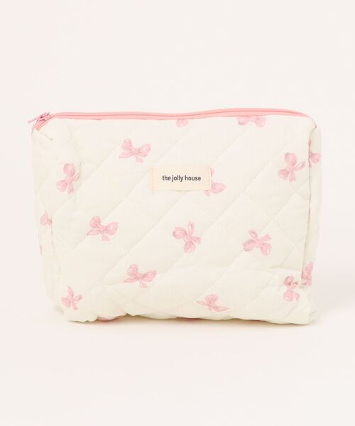 Pochi Pouch/【3サイズ展開】花柄 キルティング マルチ ポーチ