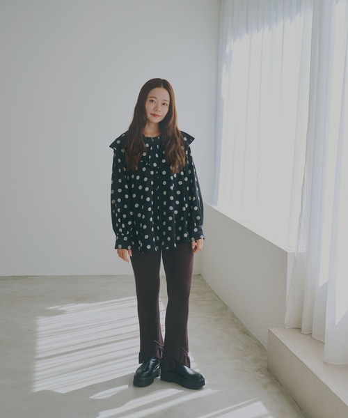 GLOBAL WORK（グローバルワーク）の「高山直子さんコラボ/裾フリル