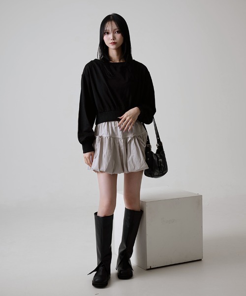 .KOM(ドットコム)の「『.KOM/ドットケーオーエム』オフショルスウェット 長袖 【CN】(スウェット・レディース・アイボリー/ブラック/グレー・FREE)」の9枚目の写真