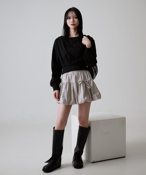 .KOM(ドットコム)の「『.KOM/ドットケーオーエム』オフショルスウェット 長袖 【CN】(スウェット・レディース・アイボリー/ブラック/グレー・FREE)」の10枚目の写真