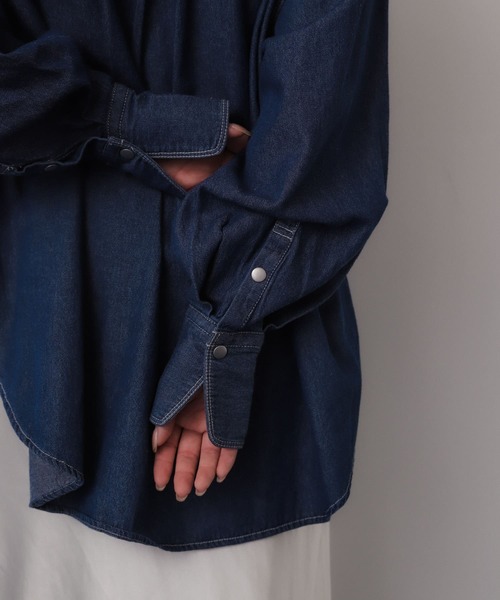デニムルーズシャツ coen（コーエン） シャツ 「C.DENIMS」デニムルーズシャツ メンズ