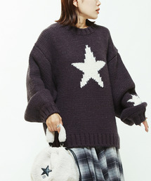 STAR★ LOWGAGE PULLOVER KNIT