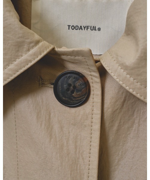 最終値引き‼️TODAYFUL Nylon Soutiencollar Coat TODAYFUL/トゥデイフル】Nylon Soutiencollar Coat/ナイロン