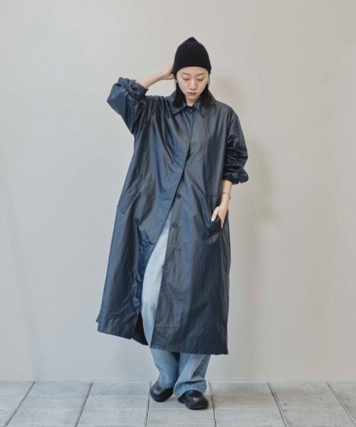 セール】Nylon Soutiencollar Coat（ステンカラーコート
