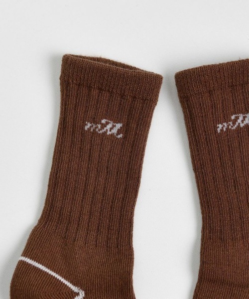 moimoln（モイモルン）の「エムエムロングソックス（ソックス/靴下・キッズ・ブラウン・14cm/12cm/10cm/16cm）」の4枚目の写真