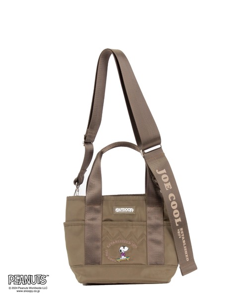 OUTDOOR PRODUCTS（アウトドアプロダクツ）の「OUTDOOR PRODUCTS×SNOOPY PEANUTSコラボ  2WAYトート（トートバッグ・レディース・カーキ/ネイビー・FREE）」の8枚目の写真