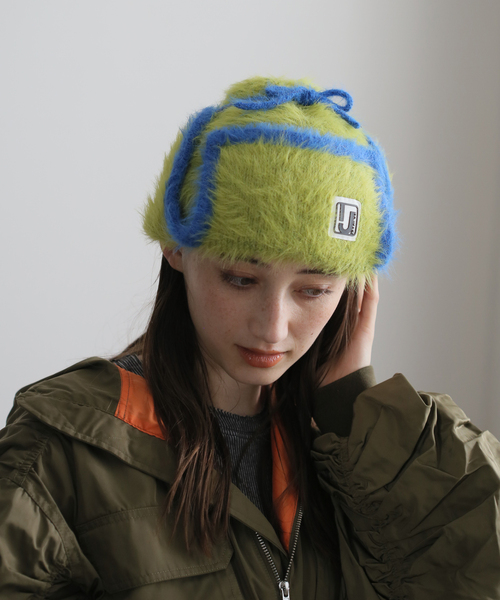 irojikake/イロジカケ FLUFFY FLIGHT CAP