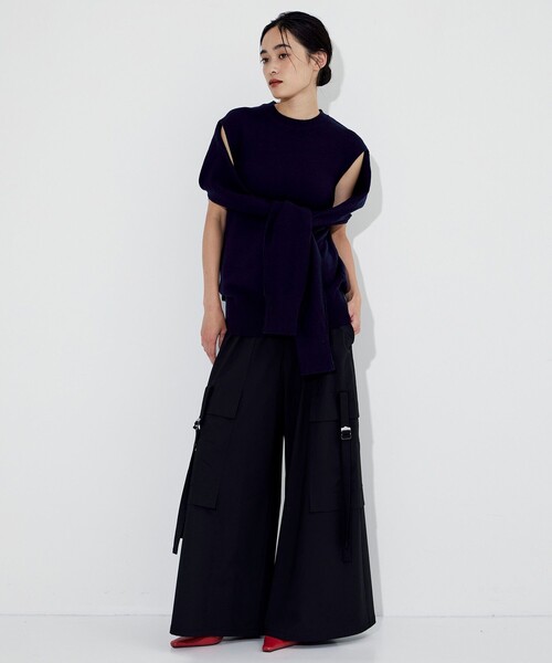 24AW INSCRIRE 2 Way Sweater INSCRIRE/アンスクリア】2Way