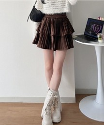 nemne store | 《Delfy》ベロアフリルスカート(スカート)