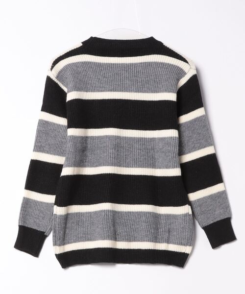 COMON+(コモンプラス)の「ボーダープルオーバーニット(ニット/セーター・レディース・ブラック/ネイビー・FREE)」の12枚目の写真