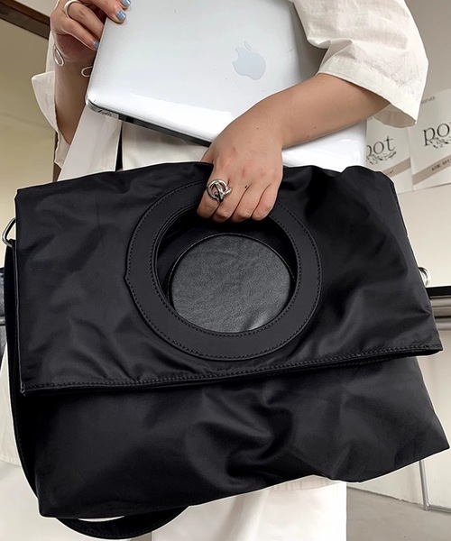 【LONSLAN】ラウンドホール2wayバッグ sanal24a013（ハンドバッグ）｜SANSeLF（サンセルフ）