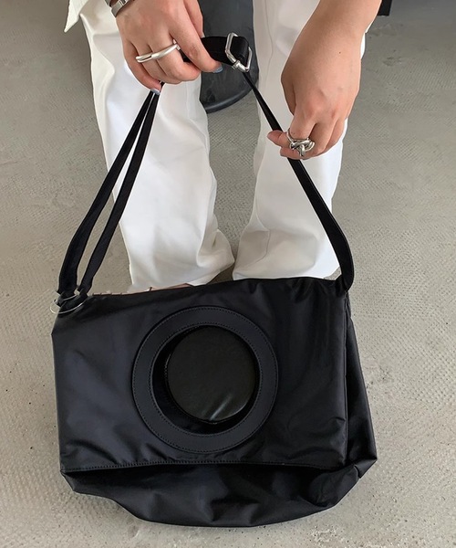 【LONSLAN】ラウンドホール2wayバッグ sanal24a013（ハンドバッグ）｜SANSeLF（サンセルフ）