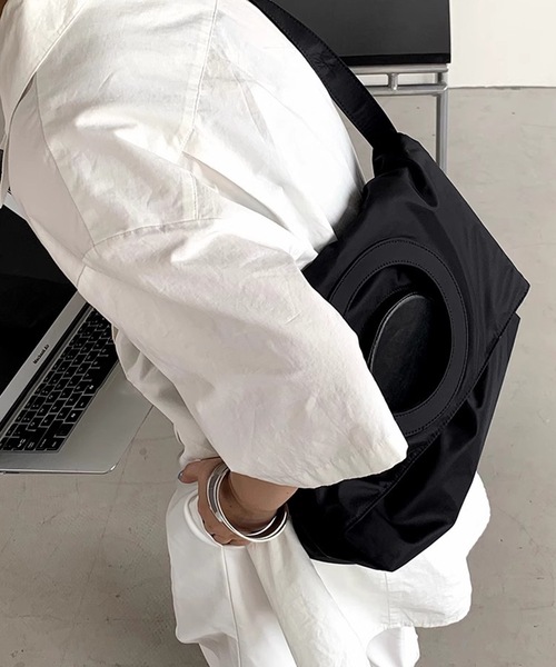 【LONSLAN】ラウンドホール2wayバッグ sanal24a013（ハンドバッグ）｜SANSeLF（サンセルフ）